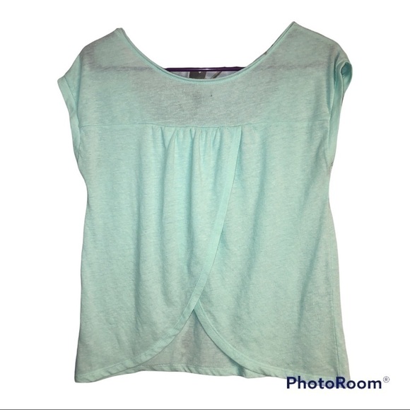 AMERICAN EAGLE OUTFITTERS American Eagle Brand Envelope Slit Open Back Tee S - Picture 3 of 6